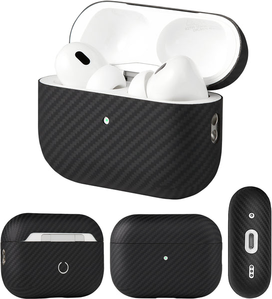 AirPods Pro2(第2世代)専用ケース 純カーボン100%使用 エアポッズ専用ケース 黒/ブラック – ワールドガジェッツ